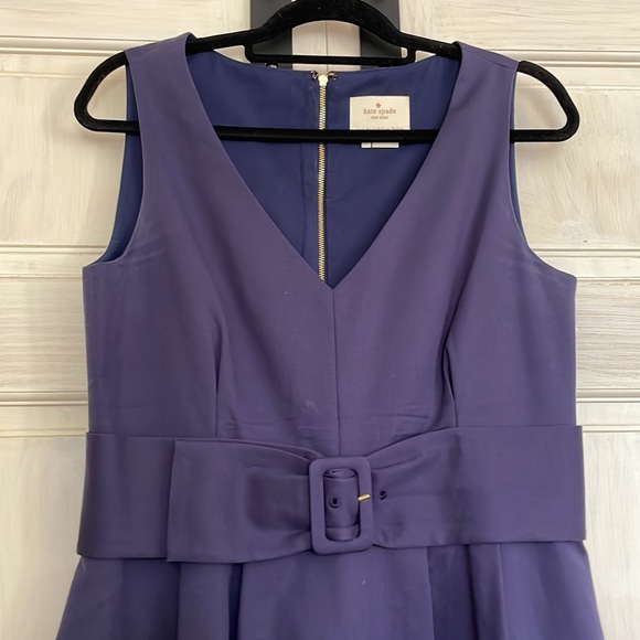 Kate Spade Navy and Orange Belted Dress - Picture 6 of 12